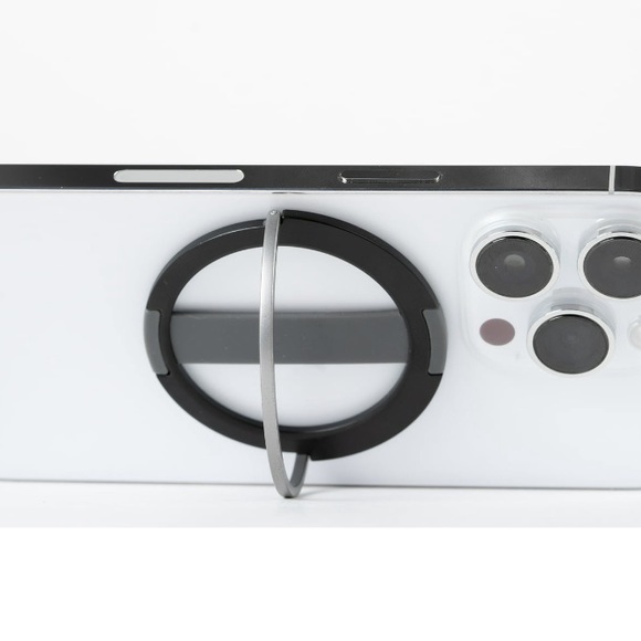 Phone Grip + Stand Universal Compatibility black and gray. - Picture 6 of 6